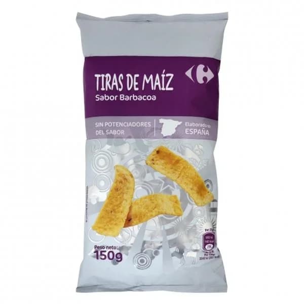 Tiras de maíz sabor barbacoa Carrefour 150 g. - 0.15 kg - Imagen del producto en Findit