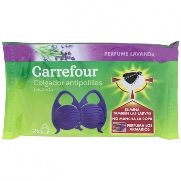 Colgador antipolillas lavanda Carrefour 2 ud. - 2.01 ud - Imagen del producto en Findit