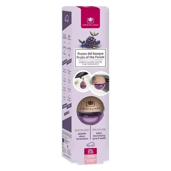 Ambientador coche frutas CRISTALINAS, pack 1 ud - 1 ud - Imagen del producto en Findit