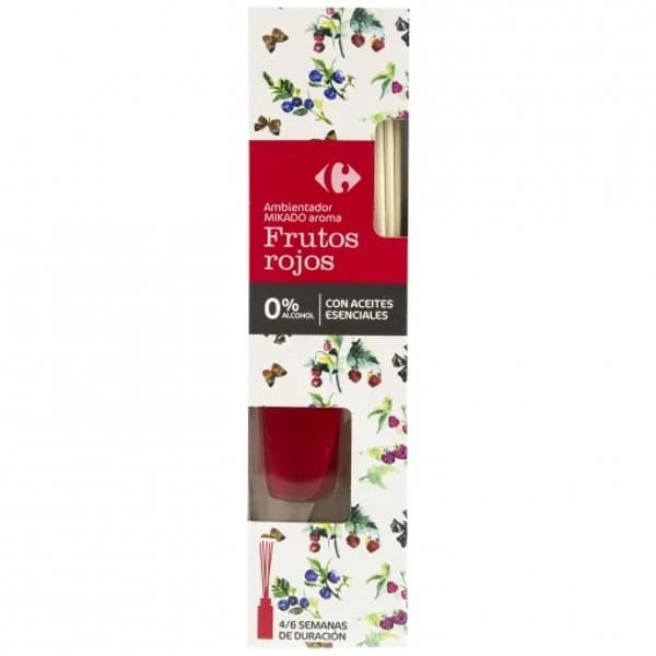 Ambientador de varillas frutos rojos Carrefour 45 ml. - 0.05 l - Imagen del producto en Findit