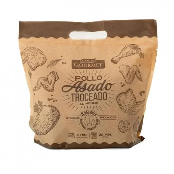 Pollo asado troceado 1,3 kg aprox - 1.3 kg - Imagen del producto en Findit