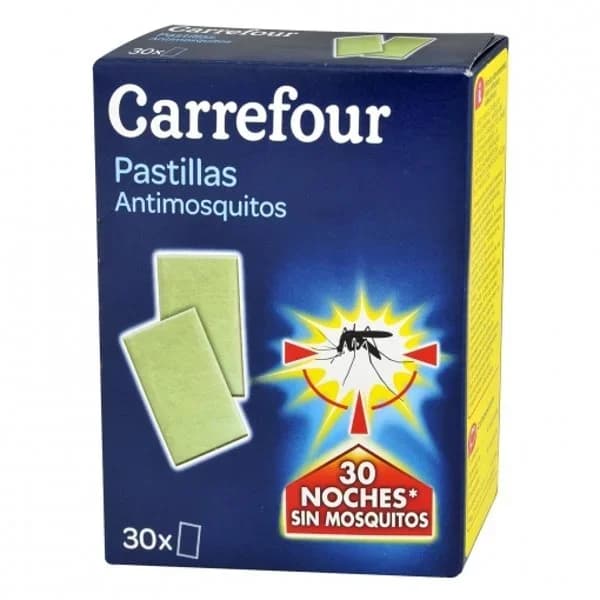Insecticida eléctrico antimosquitos en pastillas Carrefour 30 ud. - 28.67 ud - Imagen del producto en Findit