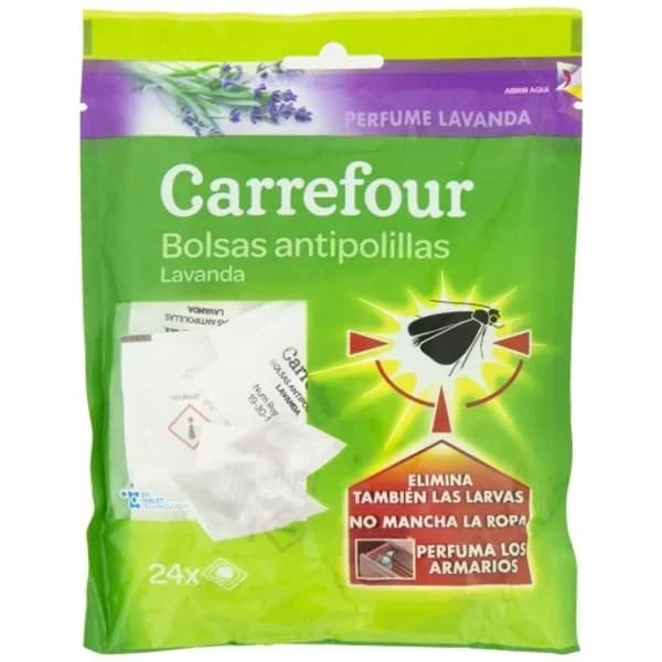 Bolsas antipolillas lavanda Carrefour 24 ud. - 25.83 ud - Imagen del producto en Findit
