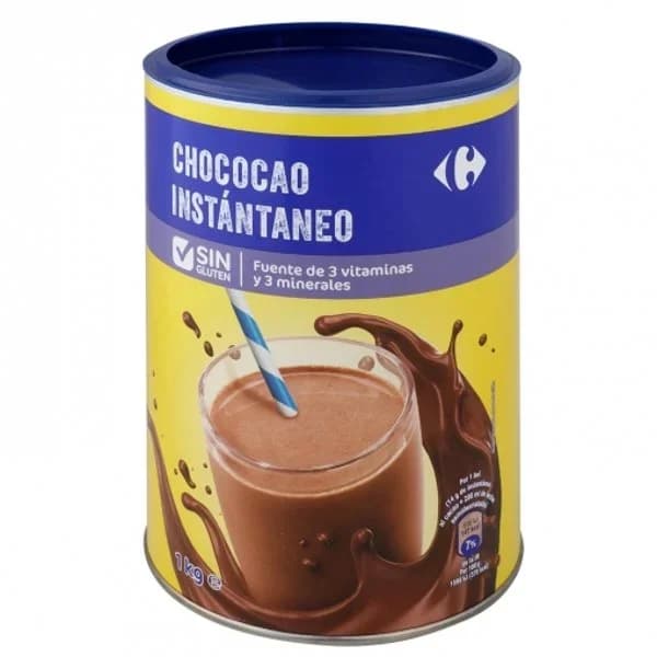 Cacao instantáneo Carrefour sin gluten 1 kg. - 1 kg - Imagen del producto en Findit