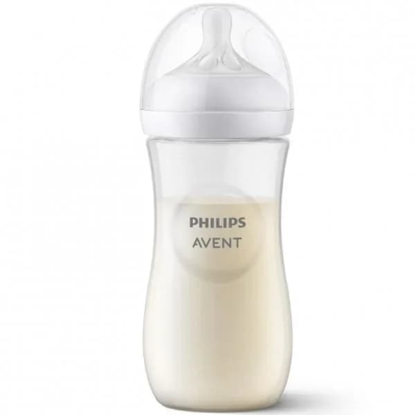 Biberón anticólico tetina de silicona flujo 4  3m+ Natural Response Philips Avent 330 ml. - 1 ud - Imagen del producto en Findit