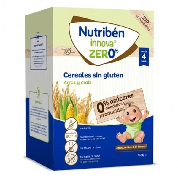 Papilla infantil desde 4 meses cereales Nutribén Innova zero% sin gluten 500 g. - 0.5 kg - Imagen del producto en Findit