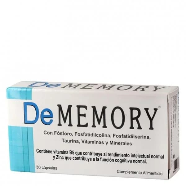 Complemento alimenticio DeMemory 30 cápsulas - 0.02 kg - Imagen del producto en Findit