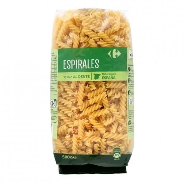 Espirales Carrefour 500 g. - 0.5 kg - Imagen del producto en Findit