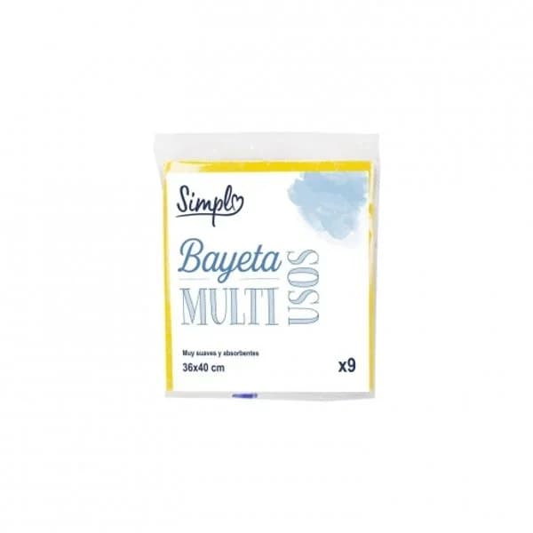 Set 9 Bayetas Multiusos SIMPL - 9.23 ud - Imagen del producto en Findit