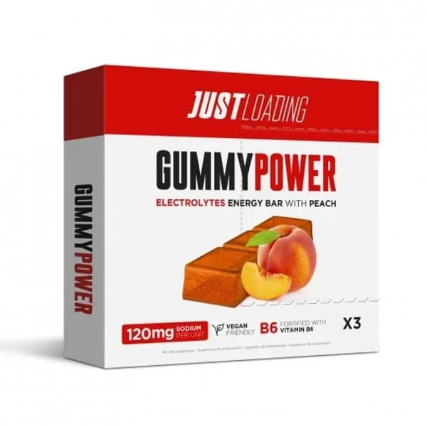 Barrina energénita sabor melocotón Gummy Power Just Loading pack de 3 unidades de 30 g. - 0.03 kg - Imagen del producto en Findit