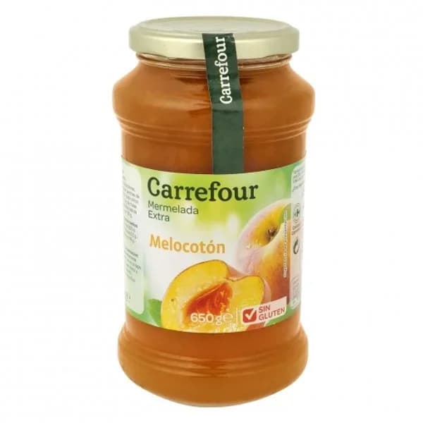 Mermelada de melocotón categoría extra Carrefour  650 g. - 0.65 kg - Imagen del producto en Findit