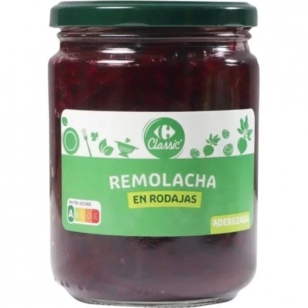 Remolacha en rodajas aderezadas Classic Carrefour 250 g. - 0.25 kg - Imagen del producto en Findit