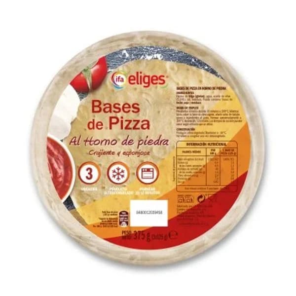 Base de pizza 3x125 g - 0.37 kg - Imagen del producto en Findit
