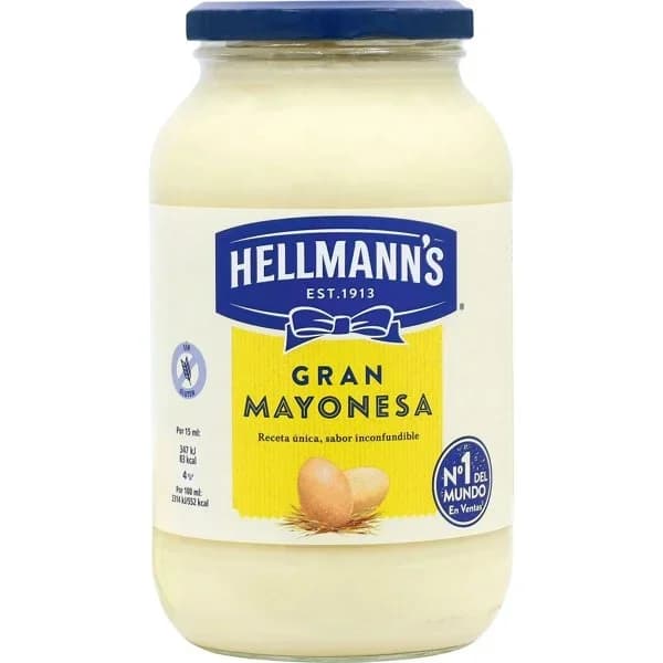Mayonesa HELLMANN'S, frasco 825 ml - 0.83 l - Imagen del producto en Findit