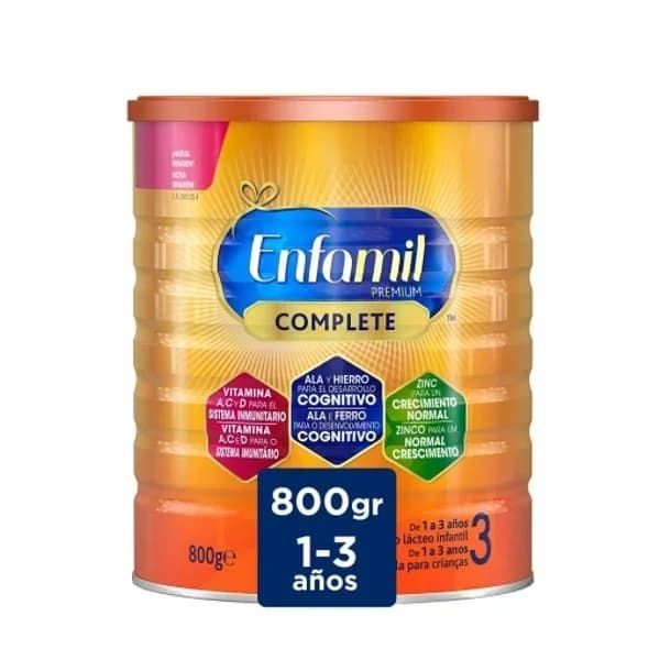 Leche infantil desde 12 meses Enfamil 3 Premium 800 gr - 0.8 kg - Imagen del producto en Findit