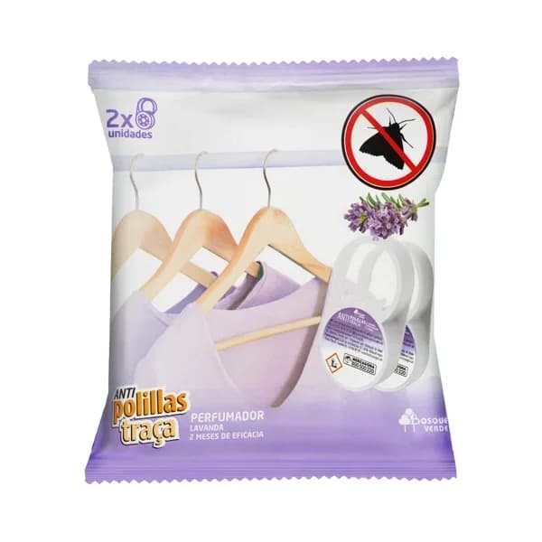 Colgador antipolillas Lavanda Bosque Verde - 2 ud - Imagen del producto en Findit