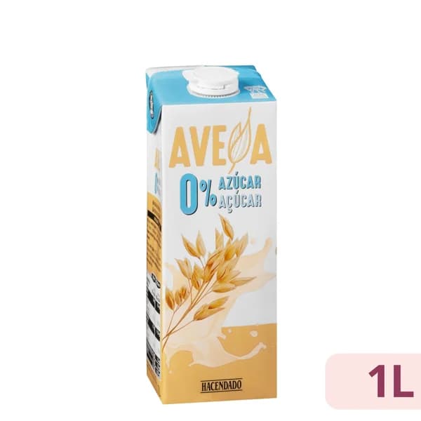Bebida de avena Hacendado 0% azúcar - 1 l - Imagen del producto en Findit