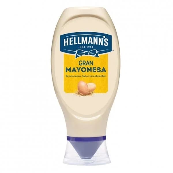 Mayonesa HELLMANN'S, bocabajo 430 ml - 0.43 l - Imagen del producto en Findit