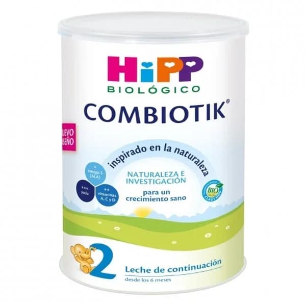 Leche infantil de continuación desde 6 meses en polvo ecológico Hipp sin gluten lata de 800 g. - 0.8 kg - Imagen del producto en Findit