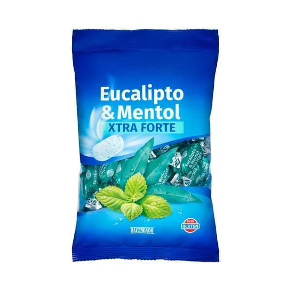 Caramelos sabor eucalipto y mentol Hacendado extra forte - 1 ud - Imagen del producto en Findit