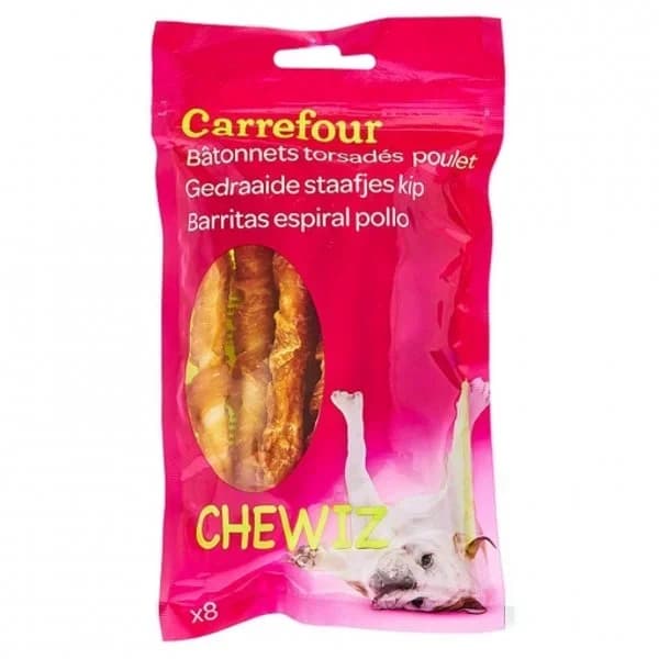 Snacks de pollo para perro Carrefour 8 unidades - 8.03 ud - Imagen del producto en Findit
