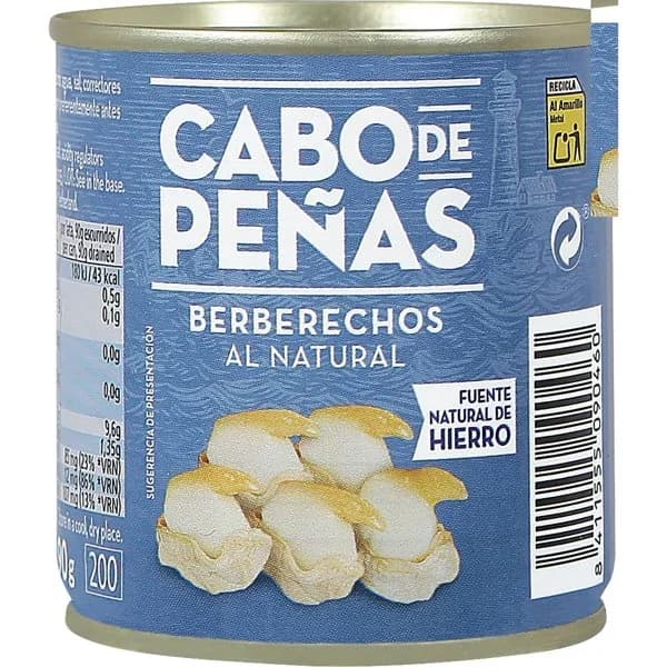 Berberechos al Natural Bote - 0.09 kg - Imagen del producto en Findit