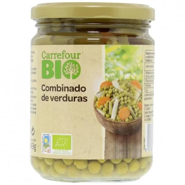 Combinado de verduras ecológico Carrefour Bio 249 g. - 0.25 kg - Imagen del producto en Findit