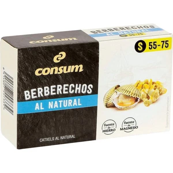 Berberechos al Natural 55/75 Piezas - 0.06 kg - Imagen del producto en Findit