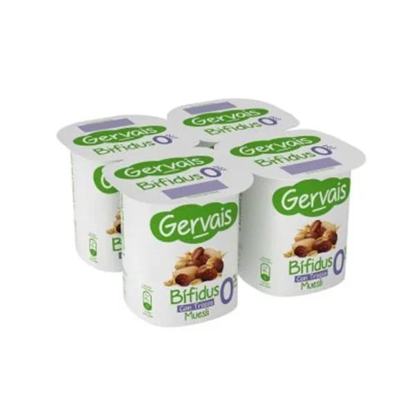 Yogur bífidus desnatado muesli 4x120 g - 0.48 kg - Imagen del producto en Findit