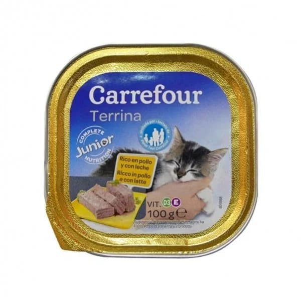 Alimento Húmedo para Gatos Pollo 100 gr, Carrefour - 0.1 kg - Imagen del producto en Findit