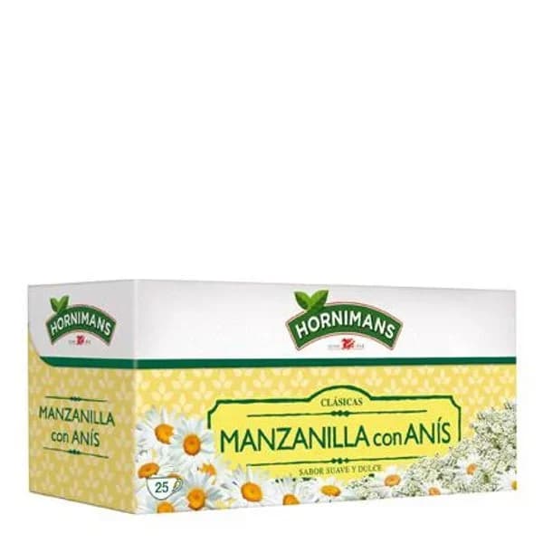 Infusión manzanilla con y anís Hornimans caja 25 unidades - 25 ud - Imagen del producto en Findit