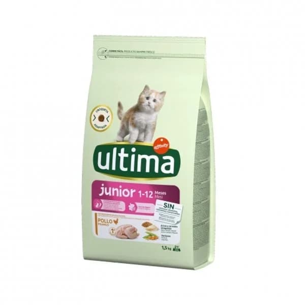 Pienso sabor pollo para gato junior Ultima Cat 1.5 kg - 1.5 kg - Imagen del producto en Findit