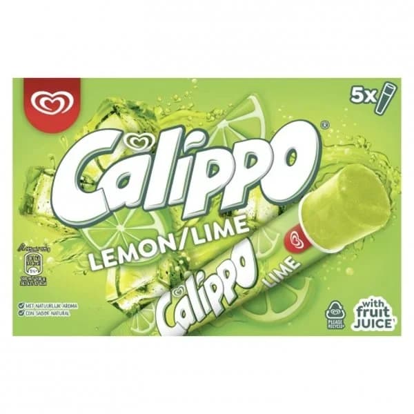 Helado de lima-limón CALIPPO, 5 uds, caja 525 g - 0.52 l - Imagen del producto en Findit