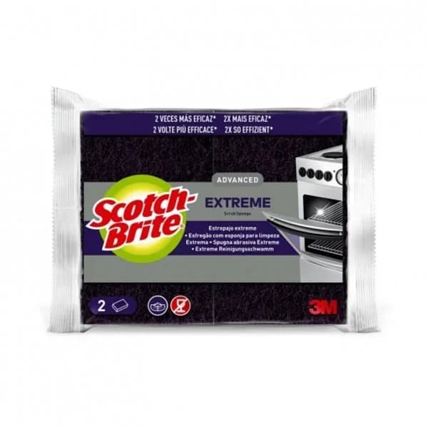 Estropajo extreme fibra morada Scotch brite bolsa 2 unidades - 1 ud - Imagen del producto en Findit