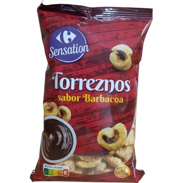 Torreznos sabor barbacoa Sensation Carrefour sin gluten 100 g. - 0.1 kg - Imagen del producto en Findit