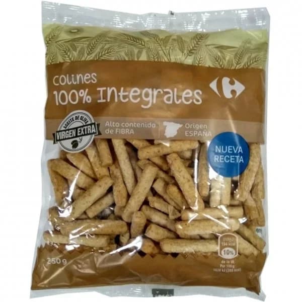 Colines integrales Carrefour 250 g. - 0.25 kg - Imagen del producto en Findit
