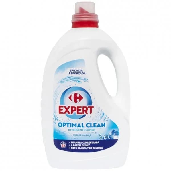 Detergente líquido frescor alpino Optimal Clean Carrefour Expert 83 lavados. - 83.75 ud - Imagen del producto en Findit
