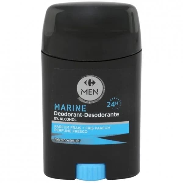 Desodorante stick marine Carrefour Men 50 ml. - 0.05 l - Imagen del producto en Findit