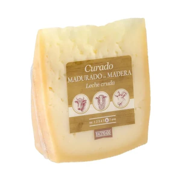 Queso curado mezcla madurado en madera Hacendado - 0.25 kg - Imagen del producto en Findit