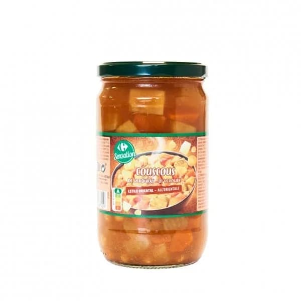 Mezcla de verduras y legumbre cocinadas para cuscús Carrefour Sensation 660 g. - 0.66 kg - Imagen del producto en Findit