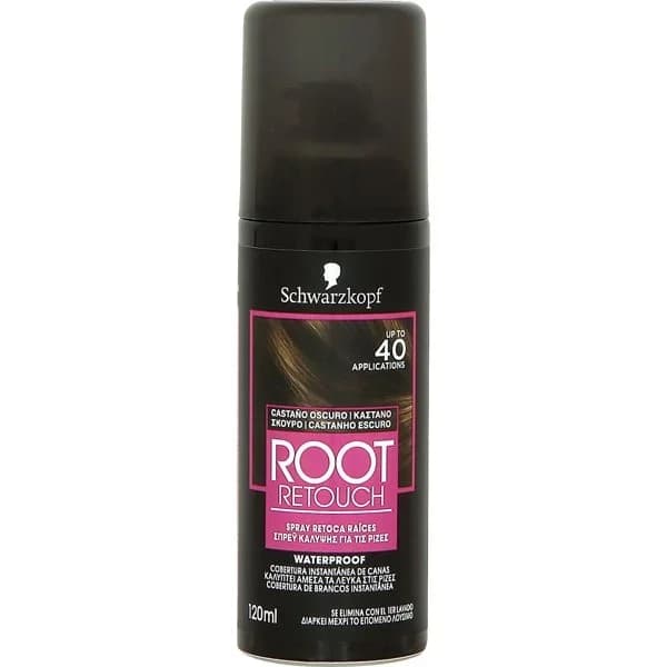 Retoca raiz castaño oscuro SCHWARKOPF, spray 120 ml - 0.12 l - Imagen del producto en Findit