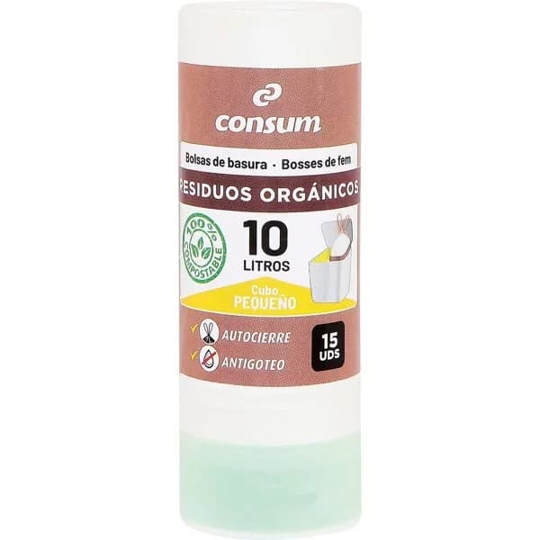 Bolsa Basura Compostable 10 Litros - 1 ud - Imagen del producto en Findit