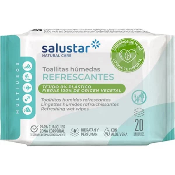 Toallitas Refrescantes Biodegradables - 1 ud - Imagen del producto en Findit