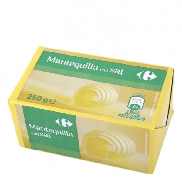Mantequilla pastilla con sal Carrefour Classic 250 g. - 0.25 kg - Imagen del producto en Findit