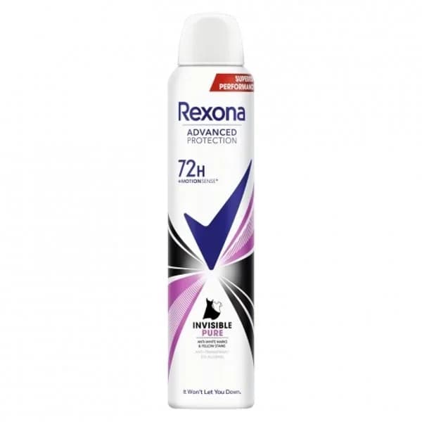Desodorante en spray antitranspirante invisible pure 72h Advanced Protection Rexona 200 ml. - 0.2 l - Imagen del producto en Findit