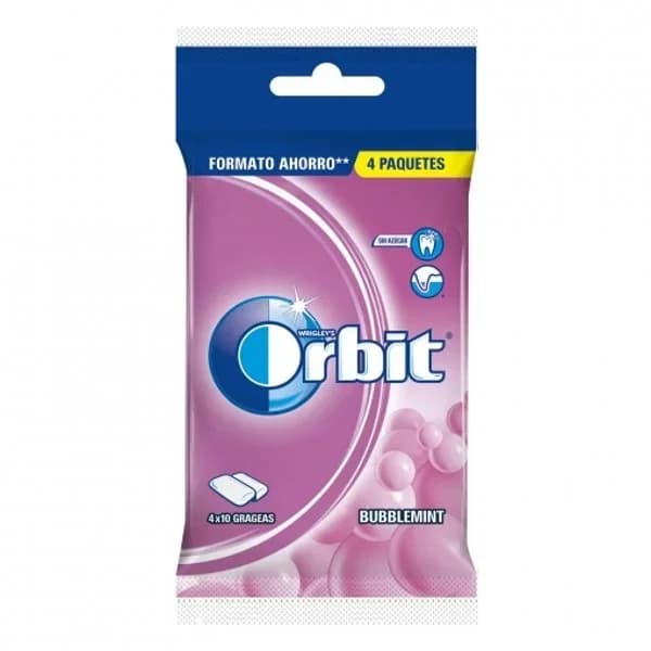 Chicle Bubblemint 4 x 10UD - 0.01 kg - Imagen del producto en Findit