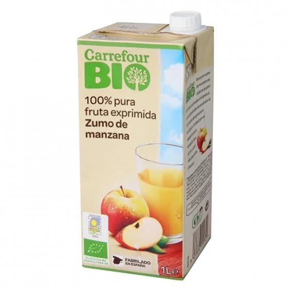 Zumo de manzana ecológico Carrefour Bio brik 1 l. - 1 l - Imagen del producto en Findit