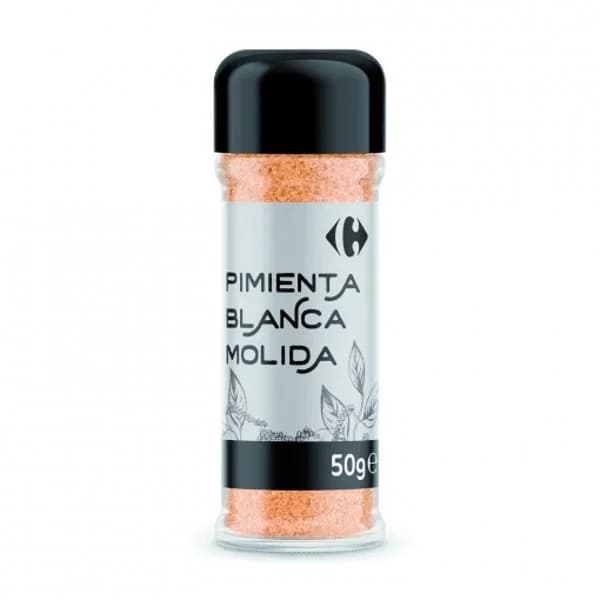 Pimienta blanca molida Carrefour 50 g. - 0.05 kg - Imagen del producto en Findit