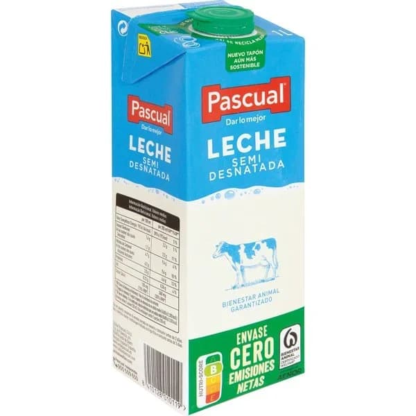 Leche Semidesnatada Brik 1L - 1 l - Imagen del producto en Findit