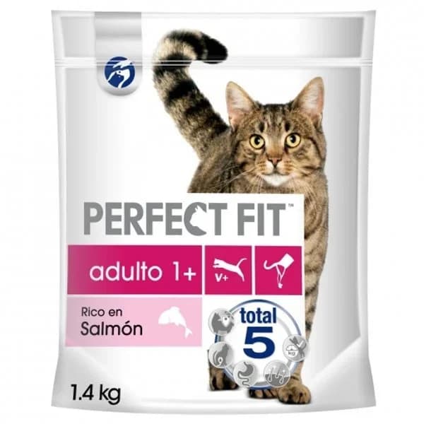 Pienso esterilizado de salmón para gatos Perfect Fit 1,4 kg. - 1.4 kg - Imagen del producto en Findit